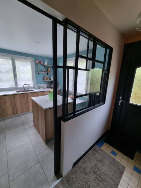 Verrière et porte coulissante à Cany-Barville