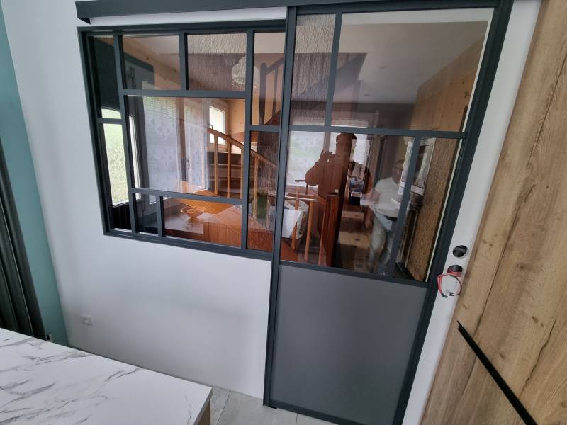 Verrière et porte coulissante à Cany-Barville