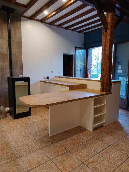 cuisine blanche et bois sur lillebone