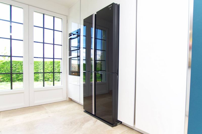 Cuisine sans poignée blanc brillant Yvetot