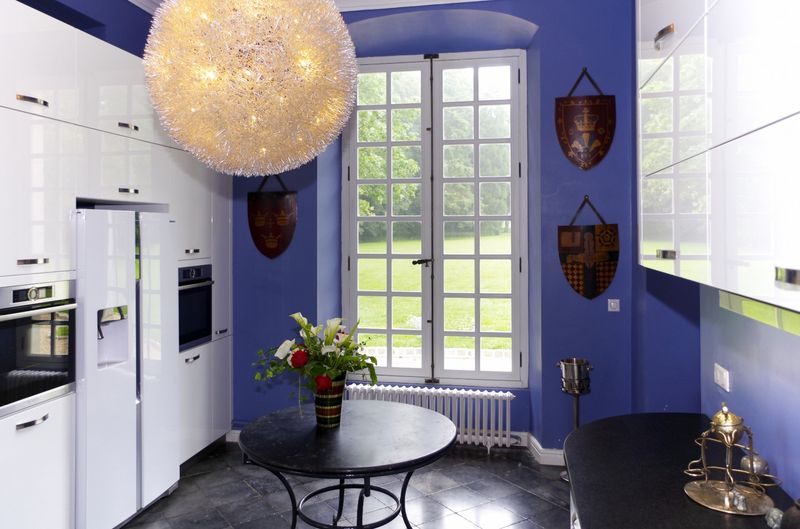 Installation d'une cuisine contemporaine Blanche arrondie proche Fauville en Caux