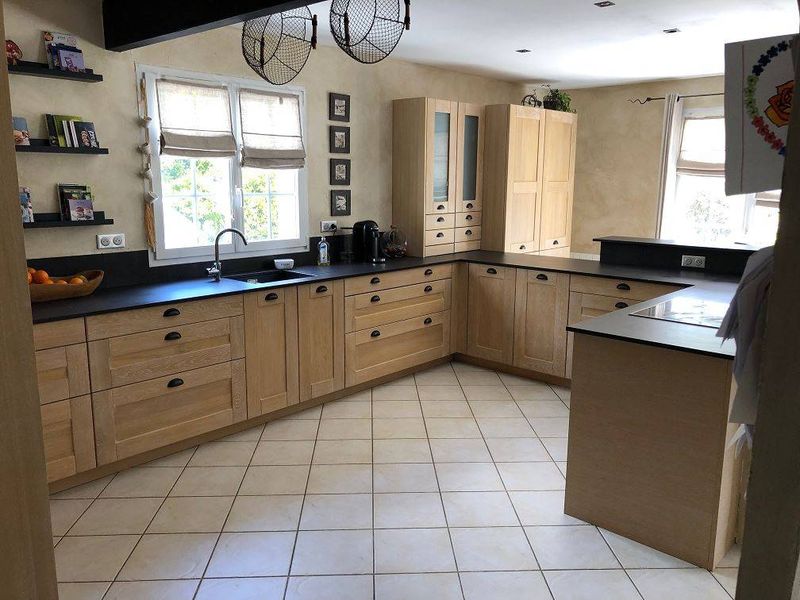 plan de travail dekton noir mat sur le havre