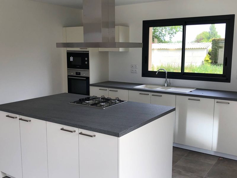 cuisine avec ilot  claire Fecamp