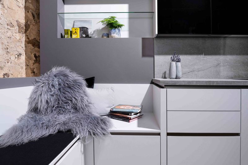 Réalisation Cuisine sans poignée par cher le havre