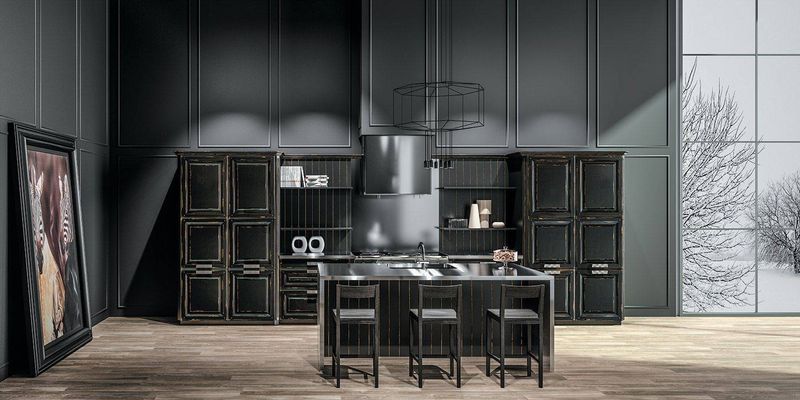 Cuisine sur mesure en bois massif sur fecamp